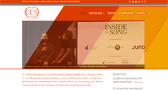 Desktop Screenshot of ccsrightsmanagement.com